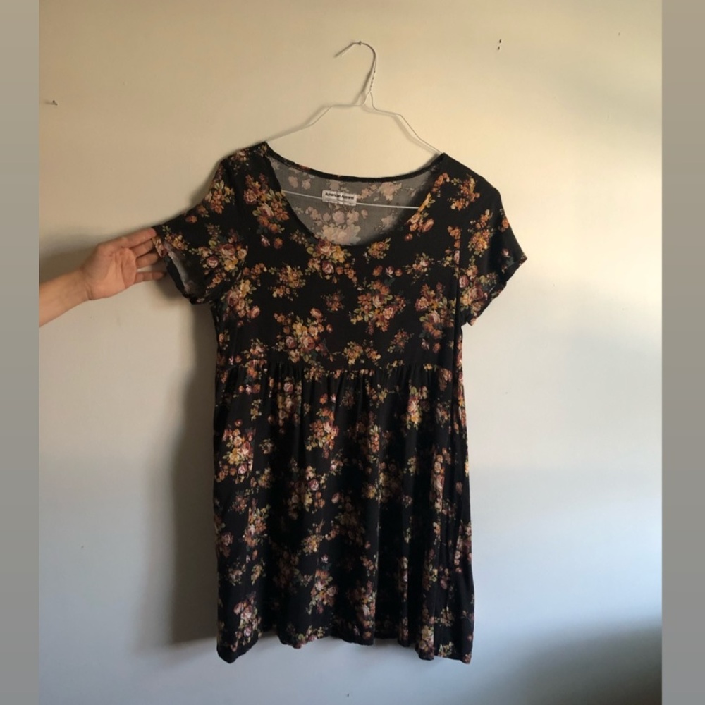 American Apparel Floral Babydoll Dress
